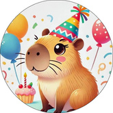 Opłatek tortowy 20 cm, Kapibara 1 szt.