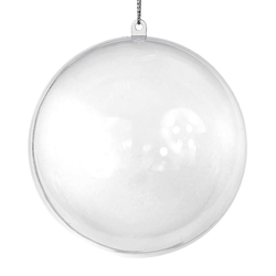 Bombka akrylowa, średnica 6cm, 5szt.