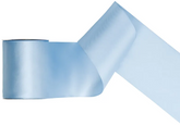 Tasiemka satynowa, j. mgl. niebieski, 100mm/25m