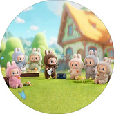 Opłatek tortowy 29 cm, Labubu 1 szt.