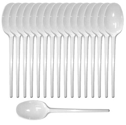 Łyżeczki wielokrotnego użytku ECONOMY białe 100szt