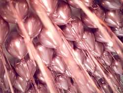 Balony Glossy 30cm, różowe złoto 50szt.