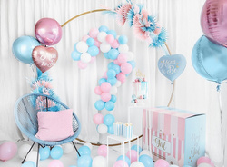 Balony Pastelowe Białe Urodziny 12cm 25szt.