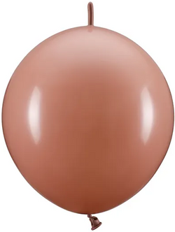 Balony z łącznikiem, 33 cm, brudny róż 20szt.