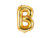 Balon foliowy Litera "B", 35cm, złoty