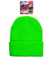 Czapka Zielona Neonowa Beanie Lata 80 Disco Neon