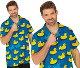 Koszula z Krótkim Rękawem Żółte KACZUSZKI Kaczki L