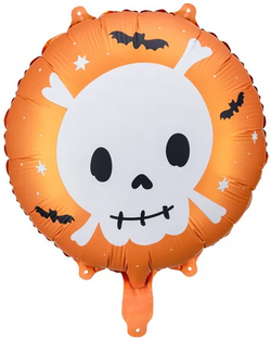 Balon Foliowy CZASZKA Halloween Urodziny 45cm