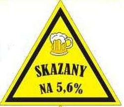 Naklejka na kask ''Skazany na 5,6%'', 1 szt.