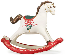 Balon Foliowy Świąteczny Koń na Biegunach, 118x104