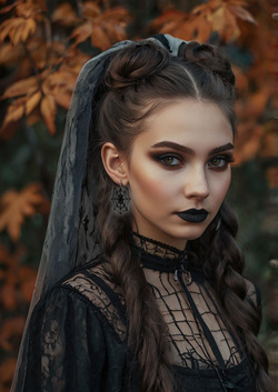 KOLCZYKI Czarne PAJĘCZYNY Wiedźma Halloween 2szt.