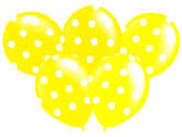 Balony Grochy 14" Żółte, 1 szt.
