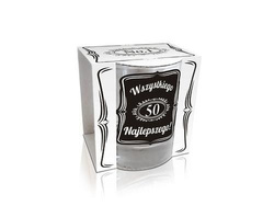 Szklanka whisky - 50 urodziny, 1 szt.