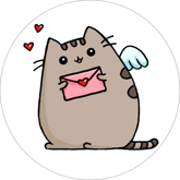 Opłatek tortowy 20 cm, Pusheen Puszin 1 szt.