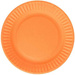Talerzyki Papierowe POMARAŃCZOWE 18cm 6szt.