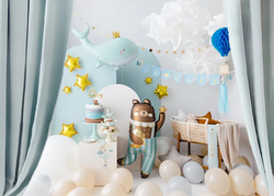 Szarfa MOM TO BE Baby Shower Niebieska