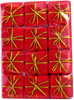 Prezenciki czerwone, 2 cm, 12 szt.