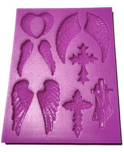 Foremka Silikonowa KRZYŻ SKRZYDŁA CHRZEST Dekoracj