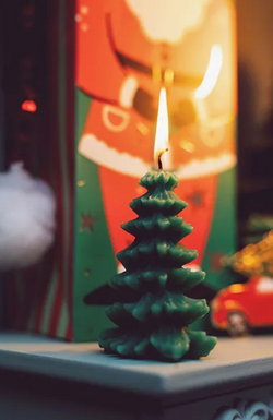 Świeca CHOINKA Zielona Święta Boże Narodzenie 10cm