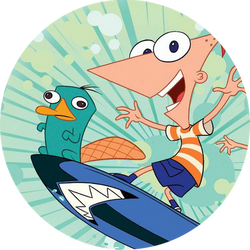 Opłatek tortowy 29 cm, Fineasz i Ferb 1 szt.