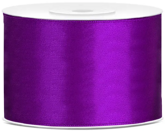 Tasiemka satynowa, purpurowa, 50mm/25m