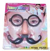Okulary profesorek z wąsem i nosem, 1 szt.