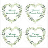 Naklejki komunia SERCE 4 szt.75mm 1 kpl.