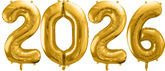 Zestaw Balonów 2026, złoty, 86cm