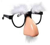 Okulary z Nosem Profesorek Brwi Wąsy, Biały