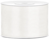 Tasiemka satynowa, jasny kremowy, 50mm/25m