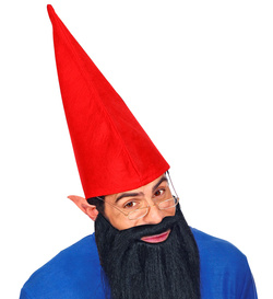 Czapka CZERWONA Smerf Skrzat Krasnal Gnom Elf 