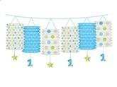 Girlanda Lampiony 1 urodziny, nieb. 3,6m, 1szt.