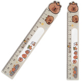 LINIJKA z Ruchomymi Motywami KAPIBARA 15cm