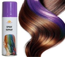 Zmywalna Farba do Włosów Spray FIOLETOWA 125ml