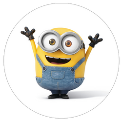 Opłatek tortowy 20 cm, Minionki 1 szt.