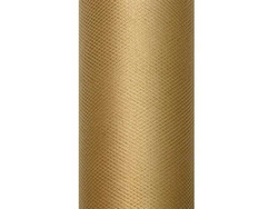 Tiul gładki, karmel, 15cm x 9m, 1szt.