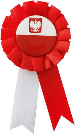 Kotylion narodowy Biało-czerwoni 1 szt.