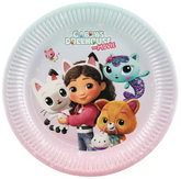 Talerzyki Papierowe KOCI DOMEK GABI 23cm 6szt.