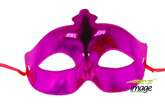 Maska karnawałowa, różowa, 1 szt.