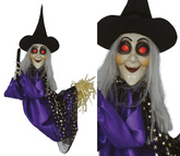 Dekoracja Interaktywna CZAROWNICA Halloween 75cm