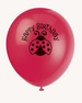 Balony Happy Birthday z Biedronką 30cm, 8 szt.