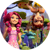 Opłatek tortowy 14 cm, Mia i Ja 1 szt.