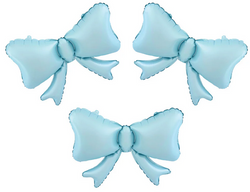 Balony Foliowe NIEBIESKIE KOKARDKI 55x42cm 3szt.