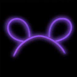 Opaska Myszka Glow Stick Świecąca w Ciemności Bal