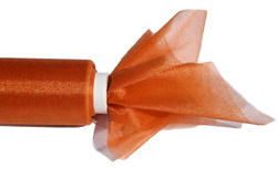 Organza dekoracyjna 16 cm, 1 rolka, złota miedź