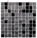 Panel cekinowy, kwadraty, czarny, 30x30 cm