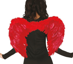 Skrzydła Anioł Czerwone Diablica Jasełka 50x40 cm