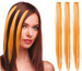 PASEMKA Pasma do Włosów POMARAŃCZOWE 50cm 3szt.