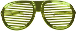 OKULARY ŻALUZJE XXL Disco Lata 80 Zielone