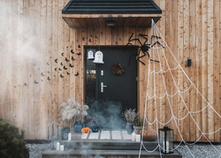 Biała PAJĘCZYNA Siatka Haczyk Śledzie 500x400cm